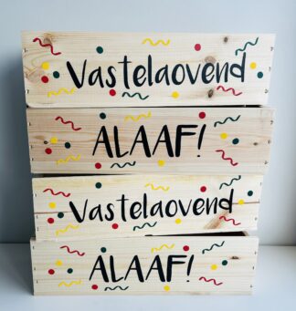 Houten kistje carnaval